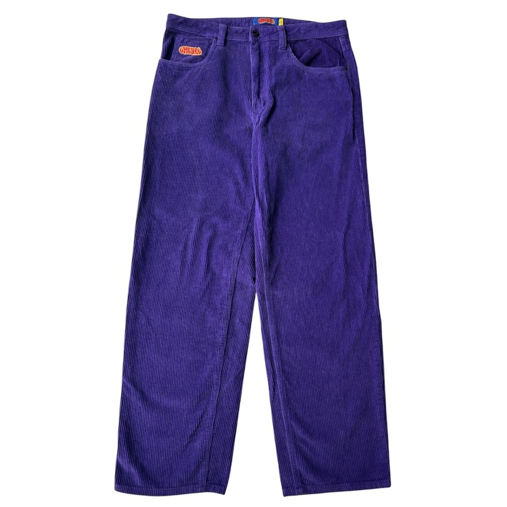 Empyre Pants Purple Corduroy Mens 32 Relaxed Fit Skate Y2K Grunge Streetwear